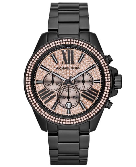 michael kors chronograph damen|michael kors black chronograph watch.